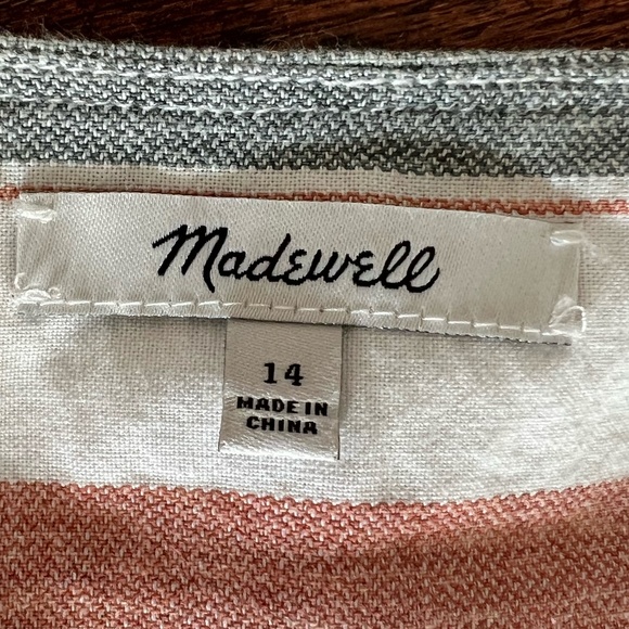 Madewell long sleeve jumpsuit in playful colors, size 14 - Picture 2 of 6